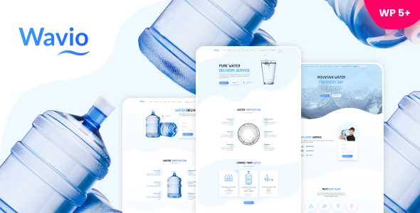 Wavio 1.34 - Water Delivery & Aqua Filters WordPress Theme