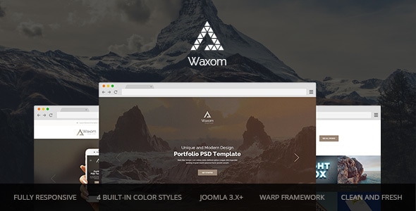 Waxom  Clean and Universal Responsive Joomla Template