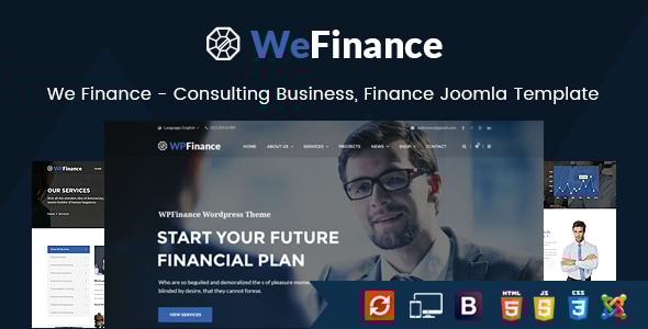 We Finance 1.9 - Consulting Business Joomla Template