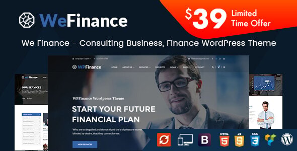 We Finance 2.9 - Consulting Business WordPress Theme