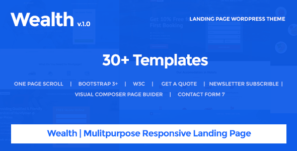 Wealth 6.9.0 - Multi-Purpose Landing Page WordPress Theme