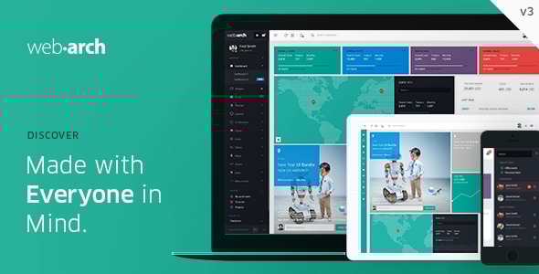 Webarch 2.7 Responsive Admin Dashboard Template