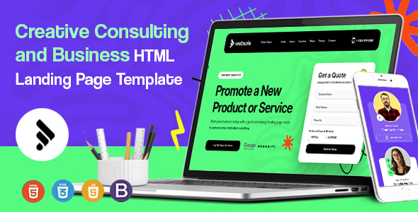 Websole - Creative and Business Consulting HTML Landing Page Template