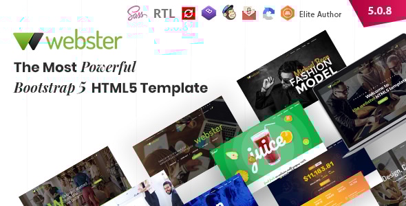 Webster 5.0.8 Responsive Multi-purpose HTML5 Template