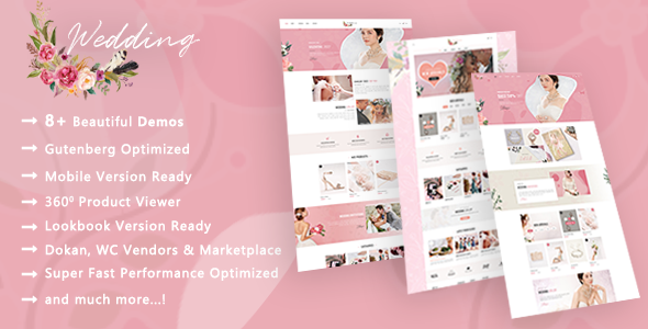Wedding 6.8.2 - Shop  Love Paradise WooCommerce WordPress Theme