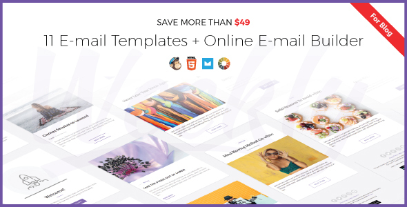 Weekly 1.1.0 - Responsive Email Newsletter Template with Online Builder