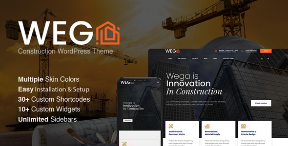 Wega - Construction WordPress Theme
