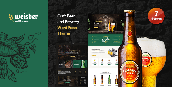 Weisber 1.0.1 - Craft Beer & Brewery WordPress Theme