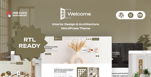 Welcome 1.0 - Architecture and Interior Design WordPress Theme