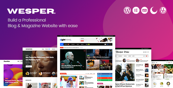 Wesper 1.1.8 - WordPress Theme for Blogs & Magazines