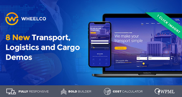 Wheelco - Cargo Transport & Logistics WordPress Theme