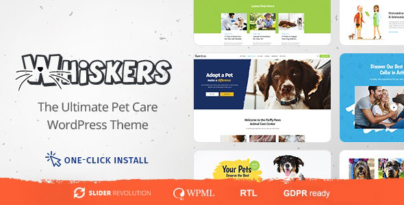 Whiskers 1.2.8 - Pet and Vet WordPress Theme