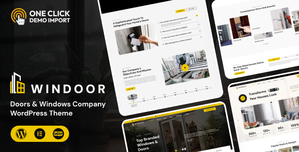 Windoor 1.0 - Doors & Windows Company WordPress Theme
