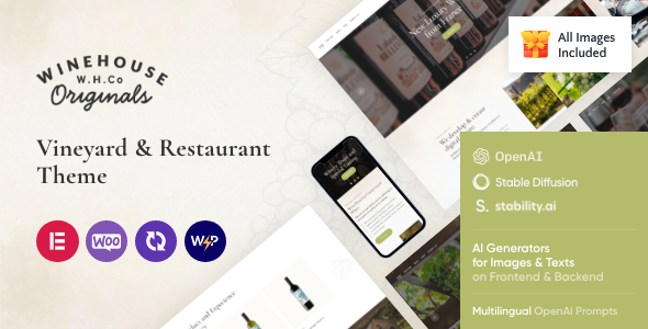 Wine 3.20 - House  Winery & Restaurant WordPress Theme