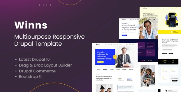 Winns Drupal 11 & 10 Multipurpose Commerce Theme