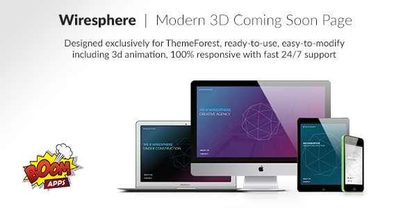 Wiresphere 1.1 - Creative Coming Soon Template
