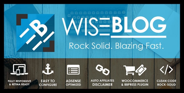 Wise 3.5 - Blog  Multi-Purpose AdSense Optimized WordPress Theme