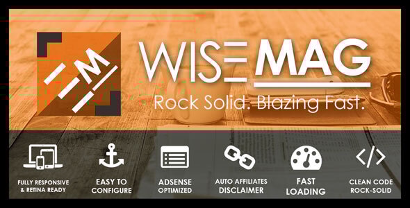 Wise 2.9 - Mag  AdSense Optimized Magazine WordPress Theme
