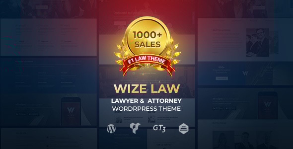 Wize Law - Attorney and Legal Services WordPress Theme