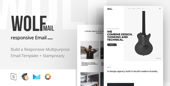 Wolf Mail - Responsive Email  StampReady Builder