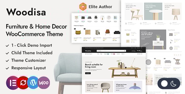 Woodisa 6.0 - Furniture & Home Decor WordPress WooCommerce Theme