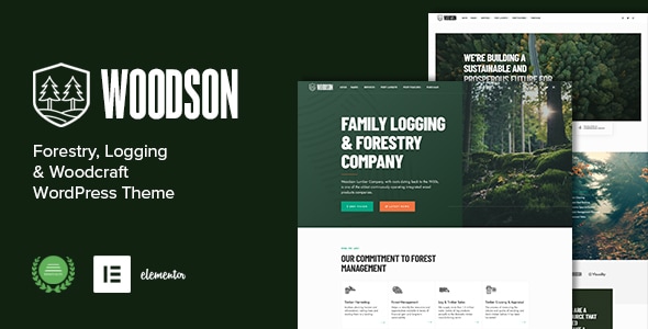 Woodson 1.3 - Forestry & Logging WordPress Theme