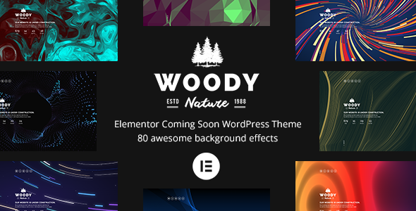 Woody 5.3.3 - Elementor Coming Soon WordPress Theme