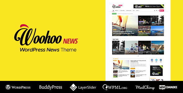 Woohoo 2.4.5 - Creative Blog & News WordPress Theme