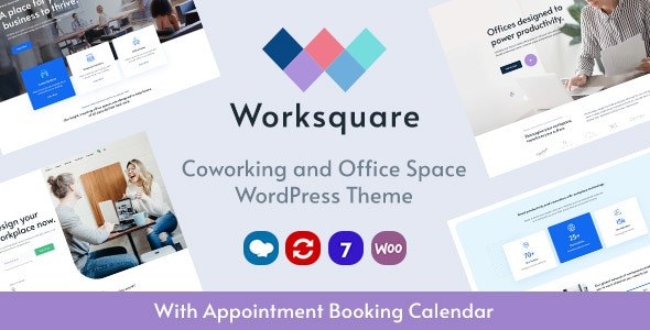 Worksquare 1.27 - Coworking and Office Space WordPress Theme