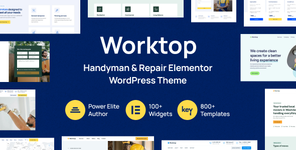 Worktop 7.4 - Handyman & Repair Elementor WordPress Theme