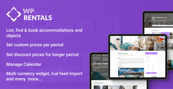 WP Rentals 31.0 Booking Accommodation WordPress Theme