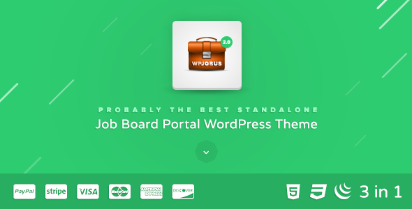 WPJobus 2.0.13 - Job Board and Resumes WordPress Theme