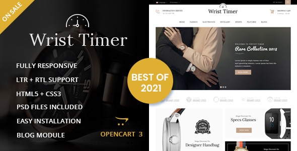 Wrist Timer 3.0.4.0 - OpenCart 3.x Responsive Theme