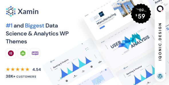 Xamin 6.8 - Professional Data Science & Analytics WordPress Theme