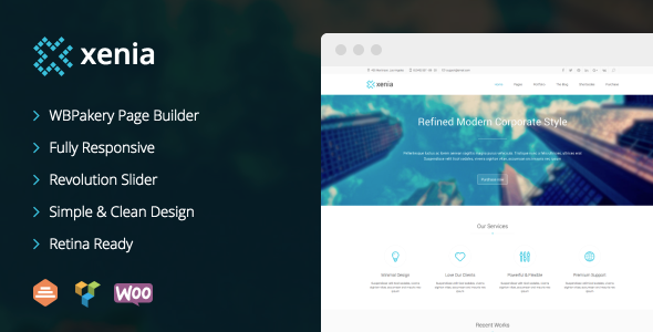Xenia 3.3.4 - Refined WordPress Corporate Theme