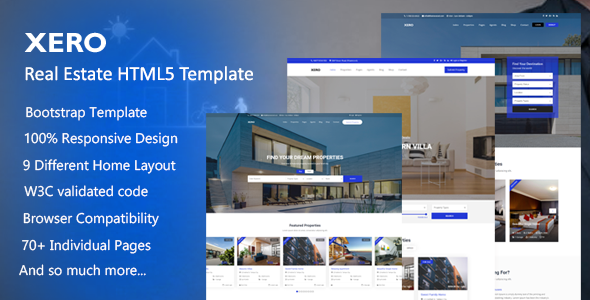 Xero 4.0.0 - Real Estate HTML Template