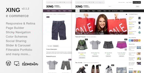 Xing 2.1.2 - Business  ecommerce WordPress Theme