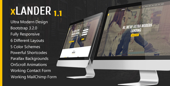 xLander 1.1 - Premium Landing Page Template