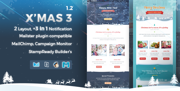 Xmas 3  Responsive Email Template