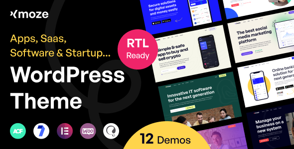 Xmoze 1.1.9 - Saas Software Startup WordPress