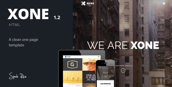 Xone 1.2 - Clean One Page Template