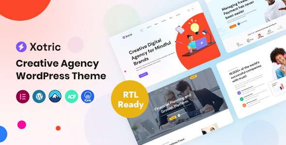 Xotric 1.2 - Creative Agency WordPress Theme  RTL