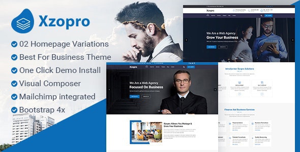 Xzopro 1.1.9 - Finance And Business WordPress Theme