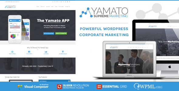 YAMATO 3.0 - Corporate Marketing Wordpress Theme