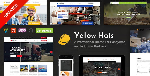 Yellow Hats 2.1.0 - Construction Building & Renovation Theme