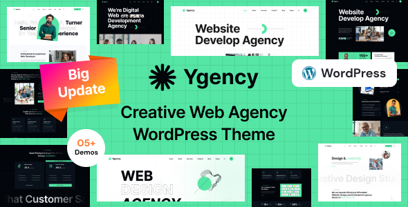Ygency 6.716 - Web Design Agency  Elementor WordPress Theme