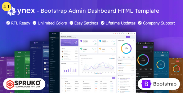 Ynex - HTML Bootstrap 5 Responsive Admin Dashboard Template