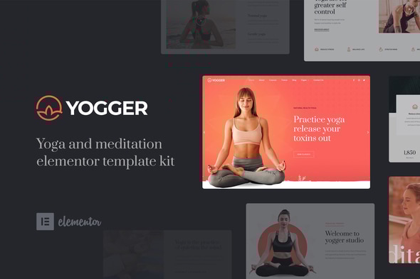 Yogger 1.0 - Meditation and Yoga Elementor Template Kit