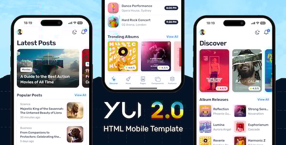 Yui 2.3 - Mobile Template