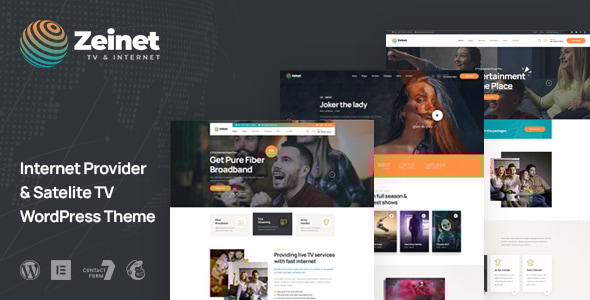 Zeinet 2.1.0 - Internet Provider & Satellite TV WordPress Theme